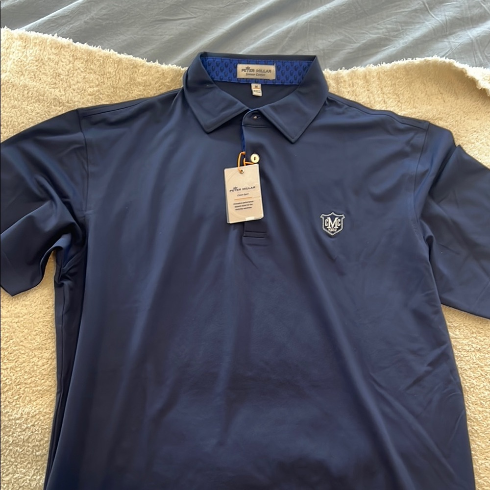 Peter Millar Navy Blue Men's Polo Shirt